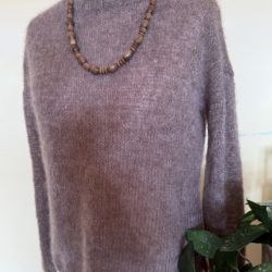 Sweter z alpaki i jedwabiu