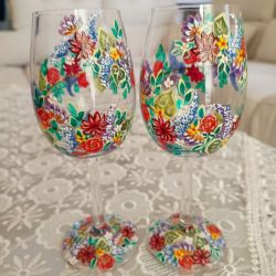 Młoda Para! Kieliszki do wina 280 ml 2 sztuki