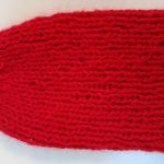 Czapka zimowa czerwona z moherem - 