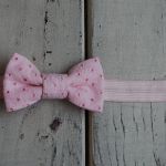 Opaska niemowlęca - Mała, ażurowa kokardka - 