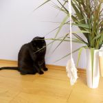 Ekologiczna ręcznie wykonana wędka dla kota - Wędka dla kota z naturalnych materiałów