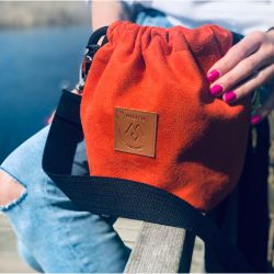 Mała torebka Mili Bucket Bag - miedziana pomarańcza