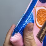 Etui na klucze z weluru w figi – praktyczne etui handmade - 