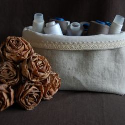 Rustykalny woreczko - koszyczek