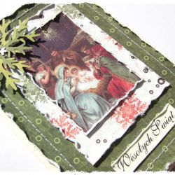 Kartka świąteczna ze stajenką