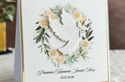 Kartka na komunię z ozdobną kopertą, 19