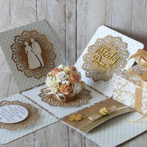 Pudełko niespodzianka z okazji ślubu