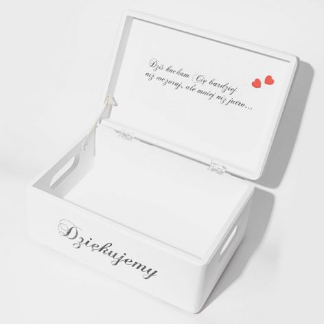 Ślubne pudełko na koperty Dziękujemy II