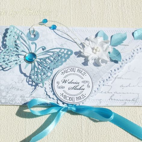 Kopertówka z okazji ślubu- turkusowa rapsodia
