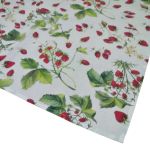 Prostokątny obrus 135 x 170 - Truskawki - 