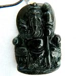 GuanYu,płaskorzeźba, chiński wojownik, jadeit - 