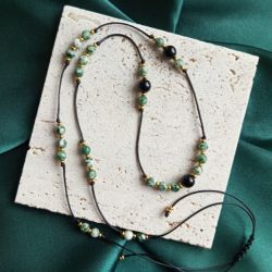 Naszyjnik "Roxi" z naturalnymi kamieniami.