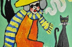 obraz śniło mi się że siedziałam z kotami