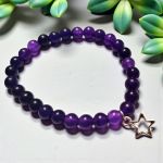 Bransoletka z naturalnych ametystów- równowaga i harmonia - Bransoletka z ametystów