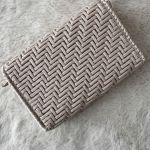 Beżowa pleciona torebka handmade z złotym łańcuszkiem – elegancka torebka damska na co dzień i okazje - 