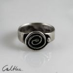 .Ślimak - srebrny pierścionek 130301-09 - Pierścionek ze srebra