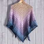 Szydełkowa chusta handmade LUNA, boho, ażurowa - 