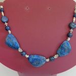 Lapis lazuli, elegancki naszyjnik  - 