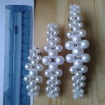 Biała perłowa spinka do włosów - białe perłowe spinki