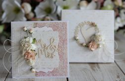 Romantyczna kartka ślubna z pudełkiem 28