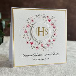 Ręcznie robione zaproszenia komunijne, 58D