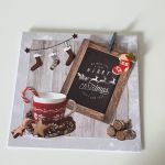 Kartka Boże Narodzenie handmade filiżanka - 