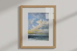 Pejzaż-praca formatu -24/18 cm.