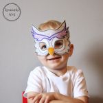 Maska dla dzieci i dorosłych - SOWA - Maska sowa 3