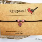 Bransoletka z życzeniem - kamienie - 