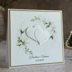 Kartka na ślub w ozdobnej kopercie W 65  - Kartka na ślub w ozdobnej kopercie