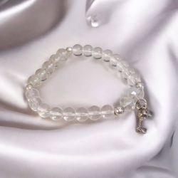 Bransoletka na gumce przezroczysta