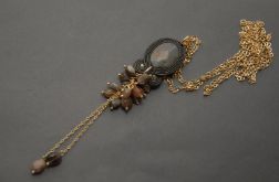 wisiorek sutasz z labradorytem i agatami