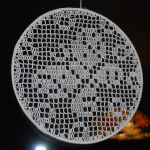 W moim oknie wiosna - zestaw dekoracyjny na okno, rękodzieło na szydełku - 