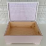Drewniane pudełko na skarby-prezent dla dziewczynki- Ps25 - pudełko na skarby