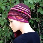 FRANCESKA letni turban - szarfa wiązana z boku głowy