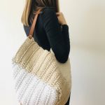 Duża torba ,torebka damska,siatka pleciona... - 