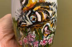 Kubek ręcznie malowany Tygrys