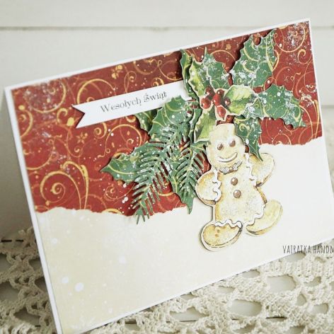 Kartka świąteczna z pierniczkiem, 377