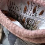 Różowo-szara listonoszka z kominem baranek - 
