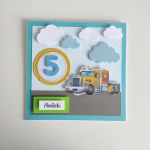 Kartka na Urodziny z ciężarówką personalizowana  - 