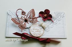 Kopertówka z okazji ślubu- letni motyl