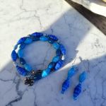 Komplet biżuterii Oceaniczna Harmonia – bransoletka i kolczyki - 3