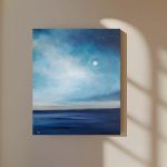 Pejzaż nocą -obraz akrylowy formatu 60/50 cm - 