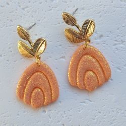 "Selene" - kolczyki z gliny polimerowej.