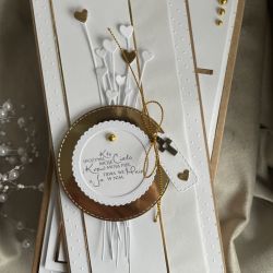 Kartka Komunijna w pudełku z kopertą! Duży format! Premium! 