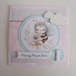 Kartka na urodziny roczek pszczółka  - Kartka na urodziny roczek pszczółka