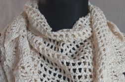 Kremowa mała chusta