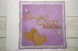 Kartka ślubna-dwa serca