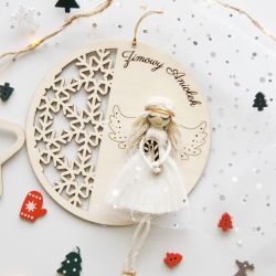 Zimowy Aniołek - dekoracja świąteczna