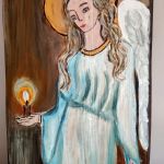 Anioł ze świecą - obraz - 